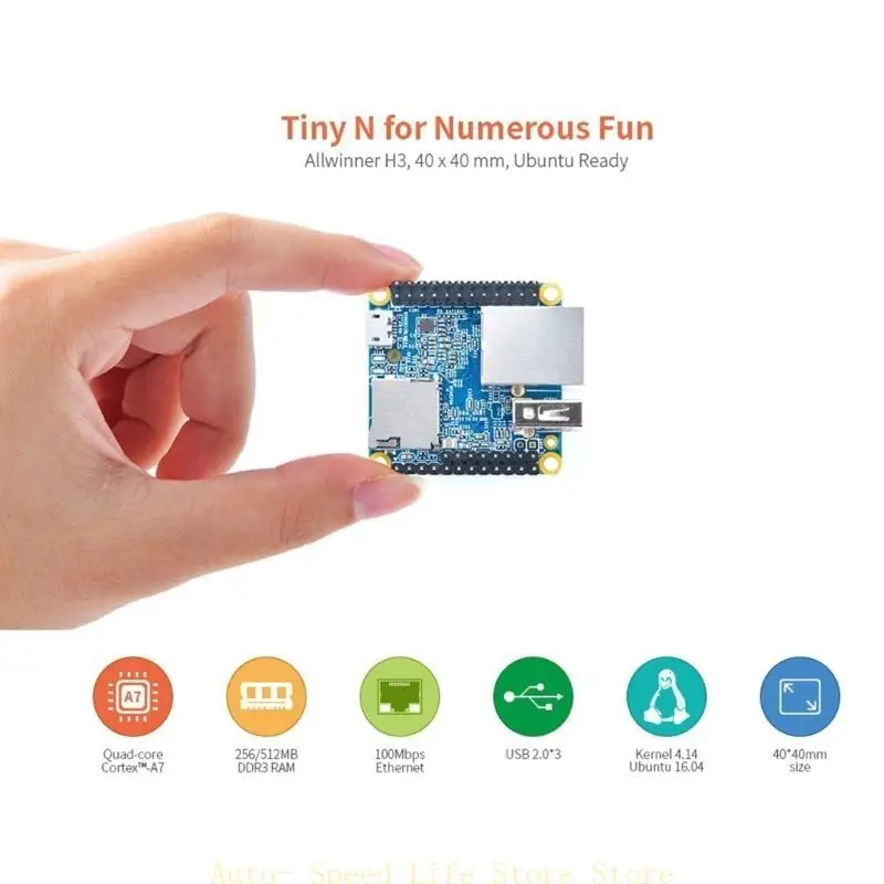 

02DA для Nanopineo v1.4 Allwinnerh3 Cortexa7 256/512 МБ DDR3 Приложение модуля памяти