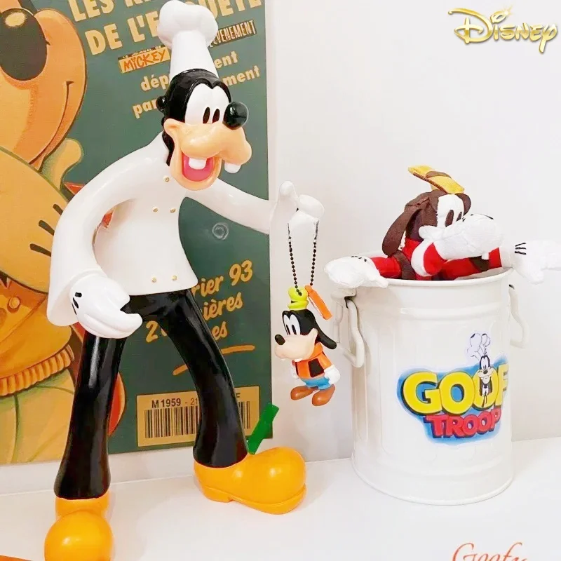 

New Disney Mickey Goofy Pen Container Funny Anime Figures Makeup Brush Holder Pencil Stationery Desktop Decoration Student Gift