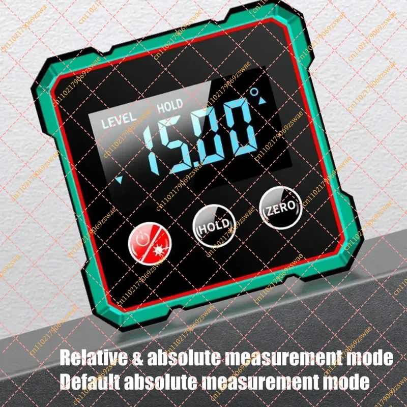 Digital Magnetic Angle Finder, 0-90° Portable Inclinometer for Precision Woodworking & Construction