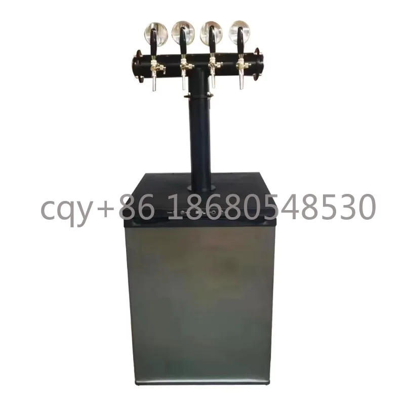 

SS новая модель Kegerator Fit 4-х колышек охладитель для пива бар цифровой дисплей бочонок холодильник