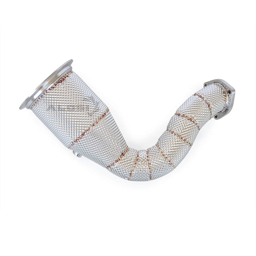 

ALOSI factory downpipe For Porsche Cayenne E3 3.0T 2017-2024 stainless steel performance downpipe with heat shield