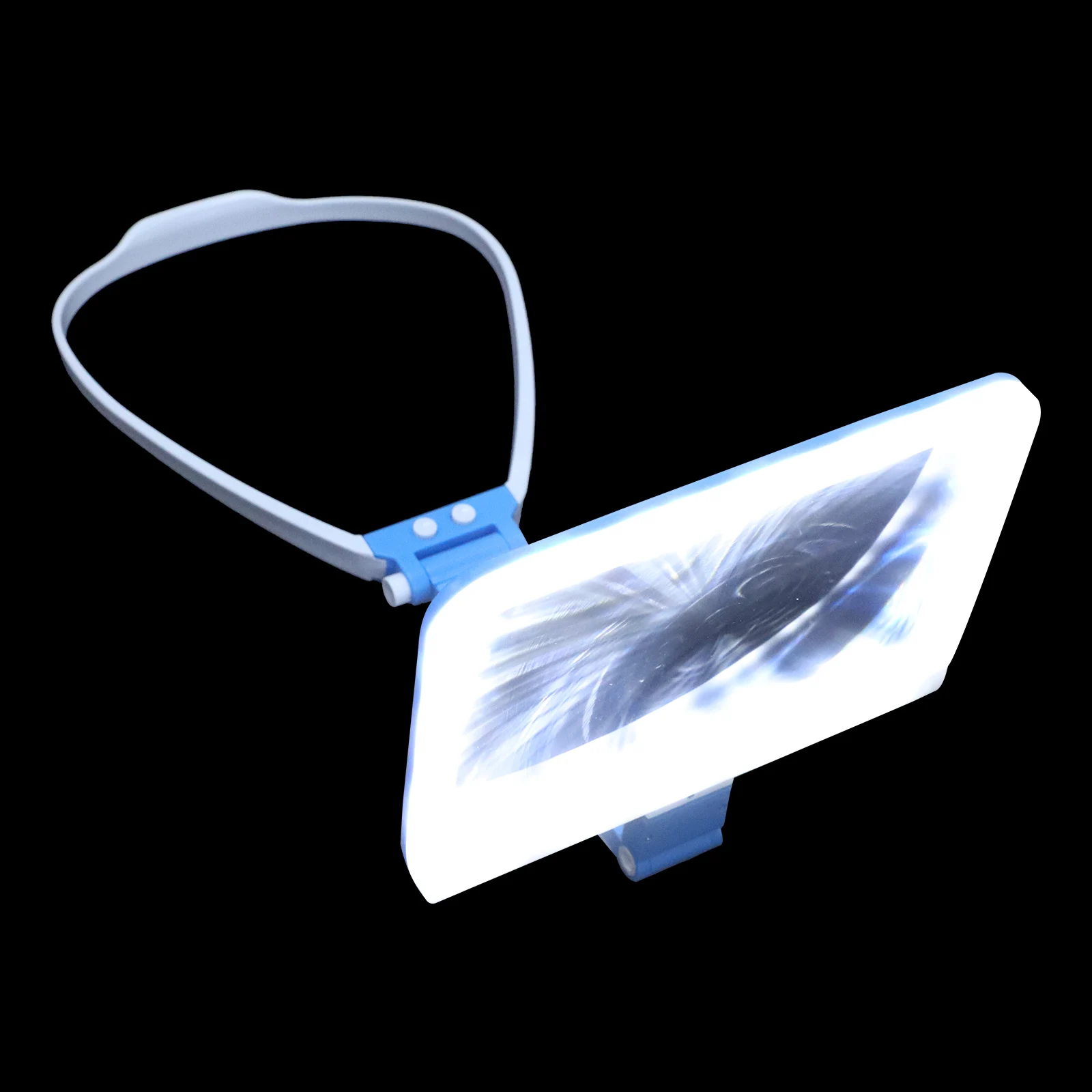 

48 Led Tricolor Light Magnifying Glass For Reading Neck Wear Large Page Magnifier Seniors Illuminated Newspaper Small Prints