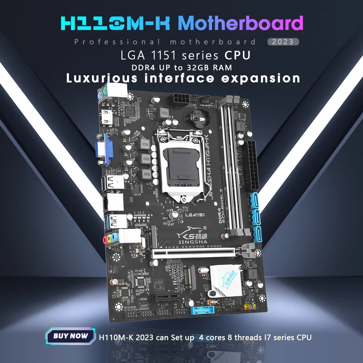 

H110M-K материнская плата LGA 1151 поддерживает процессор Intel Core 6/7/8/9 Gen i3/i5/i7 двухканальный DDR4 SATA3.0 настольный компьютер LGA1151