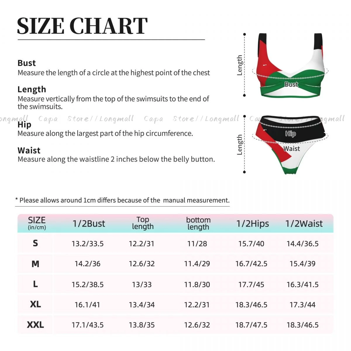 Summer Women V Neck Bikini Set Palastaine Flag Swimwear Female 2 Piece Beach Swimsuit Bathing Suit