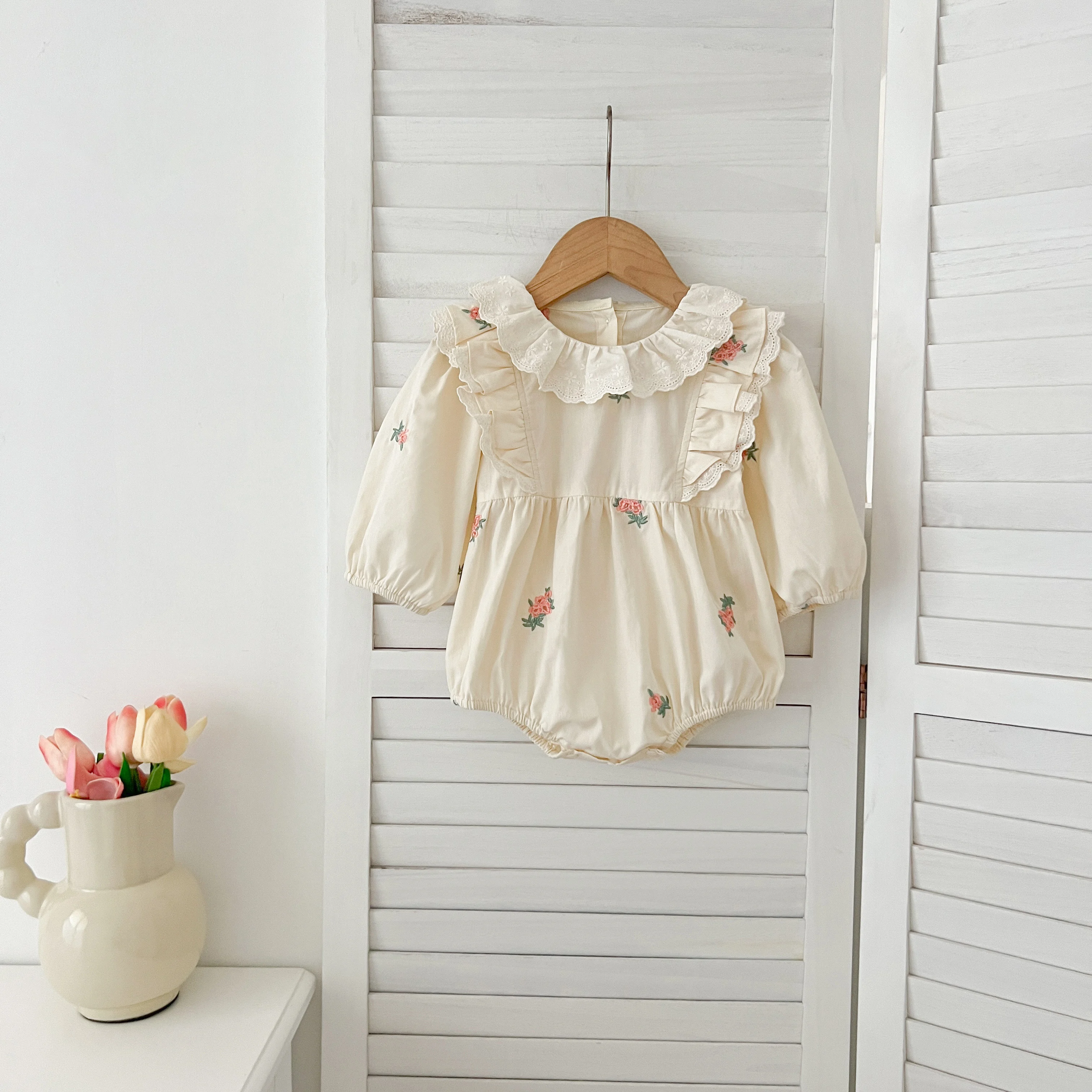 Neue Weihnachten Kleinkind Baby Mädchen Strampler Lange Ärmel Grid Strampler Herbst Neugeborenen 0-24M Spleißen Infant Baby mädchen Rot Overall – Detail 35
