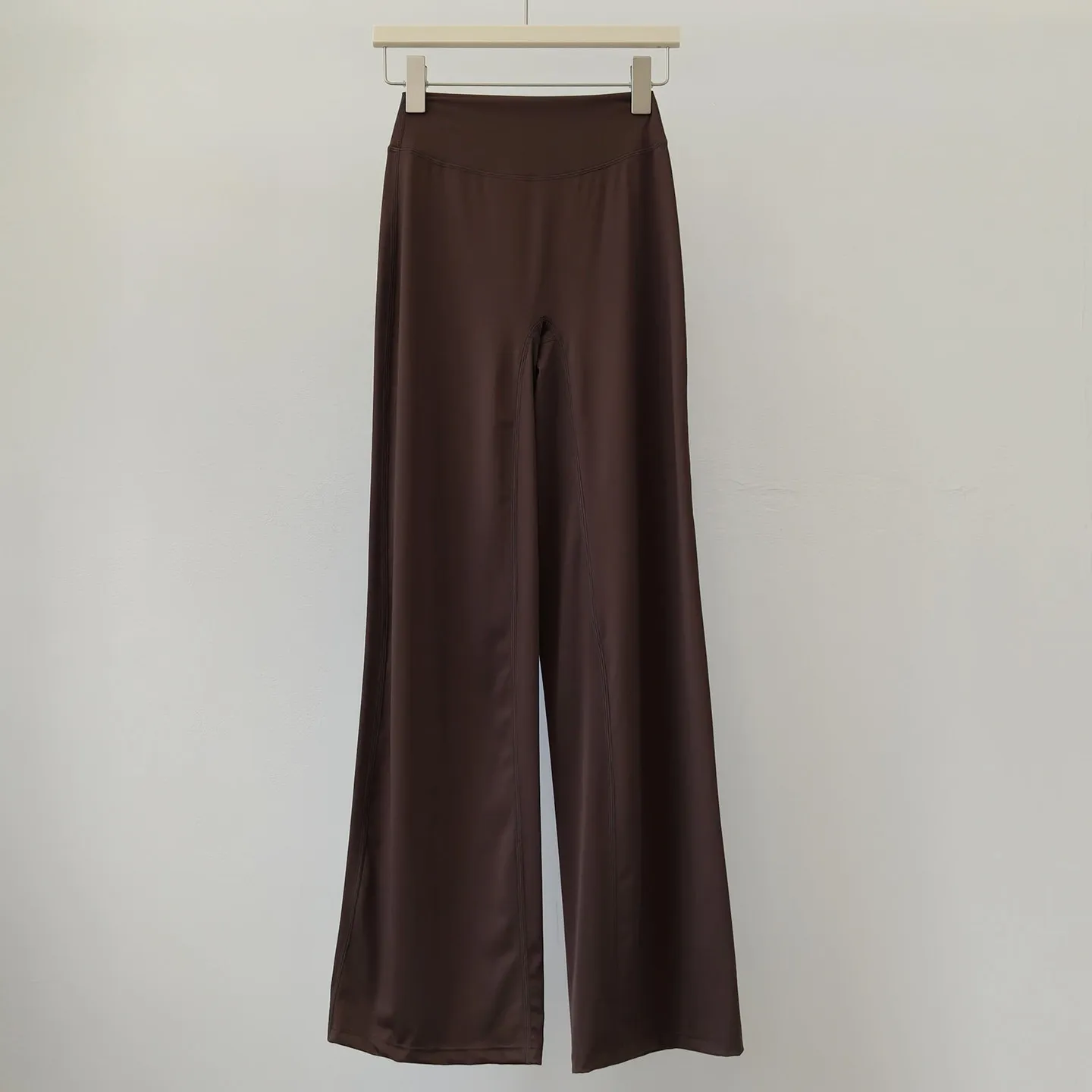 Damen-Pilates-Yoga-Hose mit geradem Bein, Hüftformend, locker geschnitten, weites Bein, atmungsaktiv, lässig, für Freizeit, Fitness, Outdoor-Sport und Laufen – Detail 8