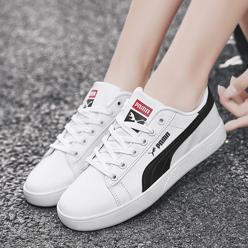 

Sneaker Men Summer Breathable Comfortable Lightweight High Quality Leather Couple Casual Trend White Shoes All-Matching 35-45