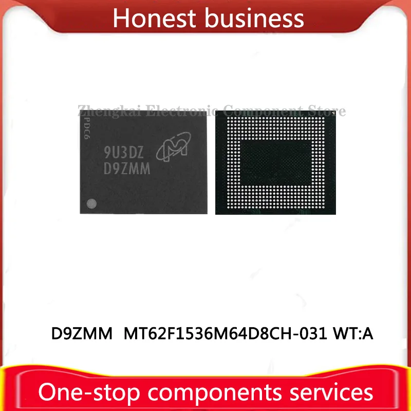 MT62F1536M64D8CH-031 WT:A 496FBGA LPDDR5 D9ZMM 12GB MT62F768M64D4BG-036 WT MS:A Z9XXC 6GB MT62F1G64D8CH-031 WT:B D9ZNT 8GB