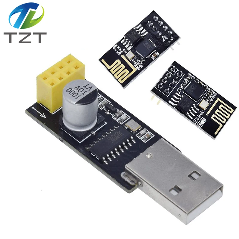 ESP01 Programmer Adapter UART GPIO0 ESP-01 Adaptaterr ESP8266 CH340G USB to ESP8266 Serial Wireless Wifi Developent Board Module