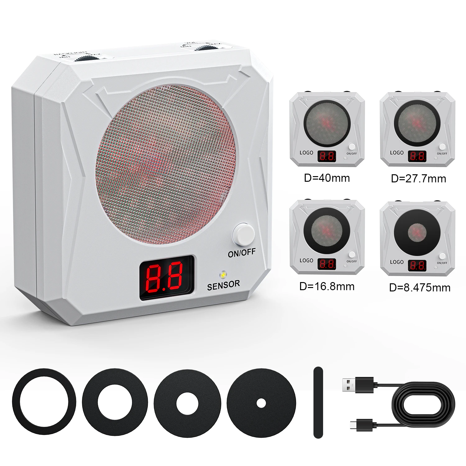 1352 Laser Training Kit: Voice-Activated Target with Adjustable Sensitivity, Score Count & Rechargeable Design for Skill Mastery