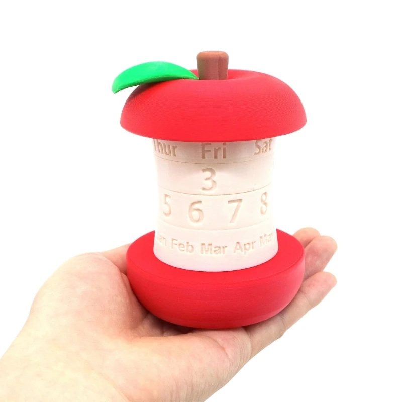  Form Rotating Calendar Polylactic Acid Materials Desktop Tidy Space Saving Decorative Home Office Accent
