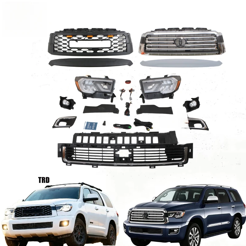 High Quality Modified Bumper Chrome Grille Bodykit Facelift Exterior Accessories