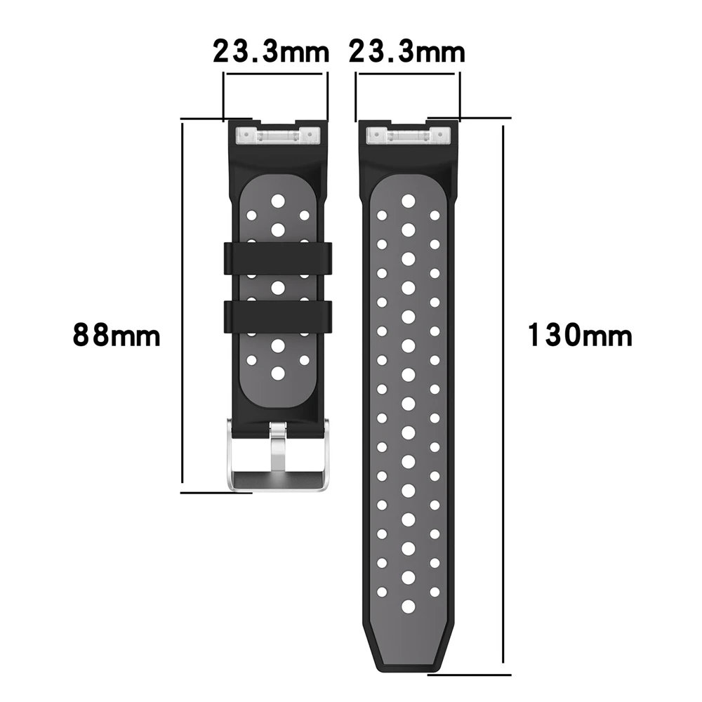 Dual Colors Silicone Watchband for Huawei Watch GT Cyber Smart Watch Strap Wristband Sport Replacement