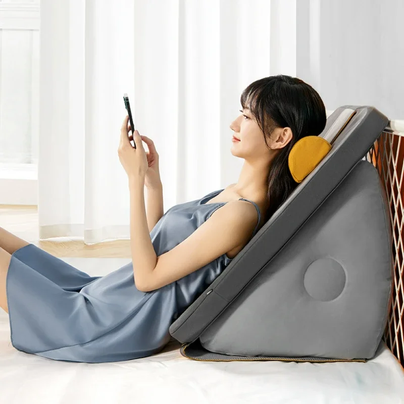 Multifunctional Soft Bag Tatami Waist Pillows for Bed and Sofa, Ideal for Lumbar Support Big Backrest  Sofa Triangle Pillows