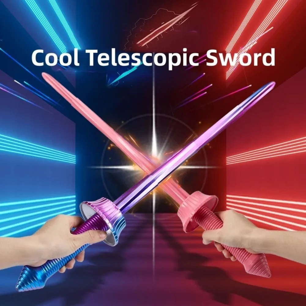 New Anxiety Relief 3D Printing Telescopic Spiral Sword Sensory Toys Cosplay Props Retractable Toy 3D Gravity Katana Toys Kids