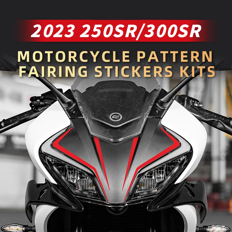 

Used For CFMOTO 250SR/300SR 2023 Motorcycle Head Decoration Line Pattern Stickers Kits Scratch Occlusion Decals Can Choose Style