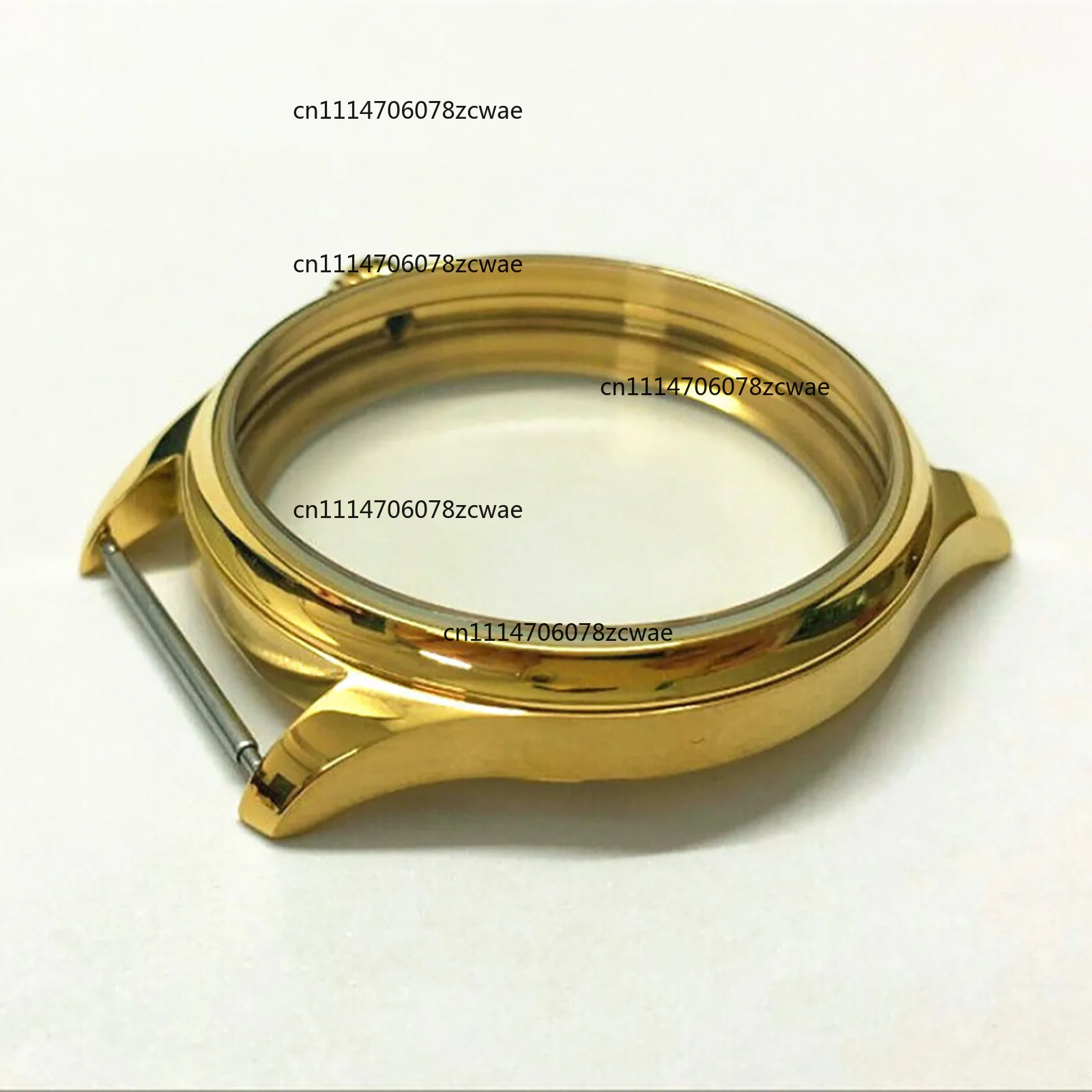 For ETA6497 6498 Stainless Steel 44mm Watch Case for ETA 6497/6498 ST3600/3621 Manual Movement Plating 18K Goldn Watch Cases