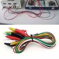 1Set / 10PCS 46CM Alligator Clips Electrical DIY Test Leads Alligator Double-ended Crocodile Clips Roach Clip Test Jumper Wire