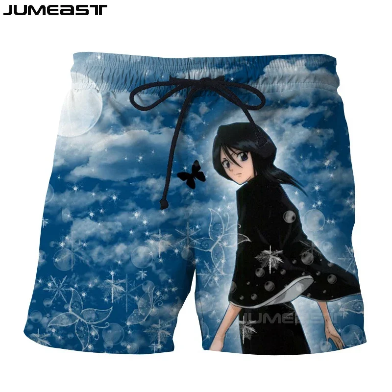 Jumeast Men Women 3D Cartoon Anime Bleach Oversized Streetwear Board Shorts Fashion Summer Beach Casual Sweatpants Short Pants