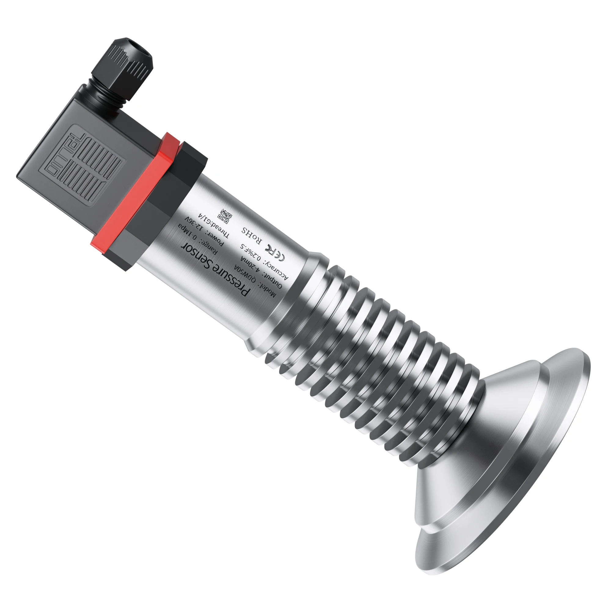 

Flat Film Pressure Transmitter 4-20mA 0-10V 0-5V RS485 High Temperature Pressure Sensor Transducer 0-4bar 0-10bar 0-16bar