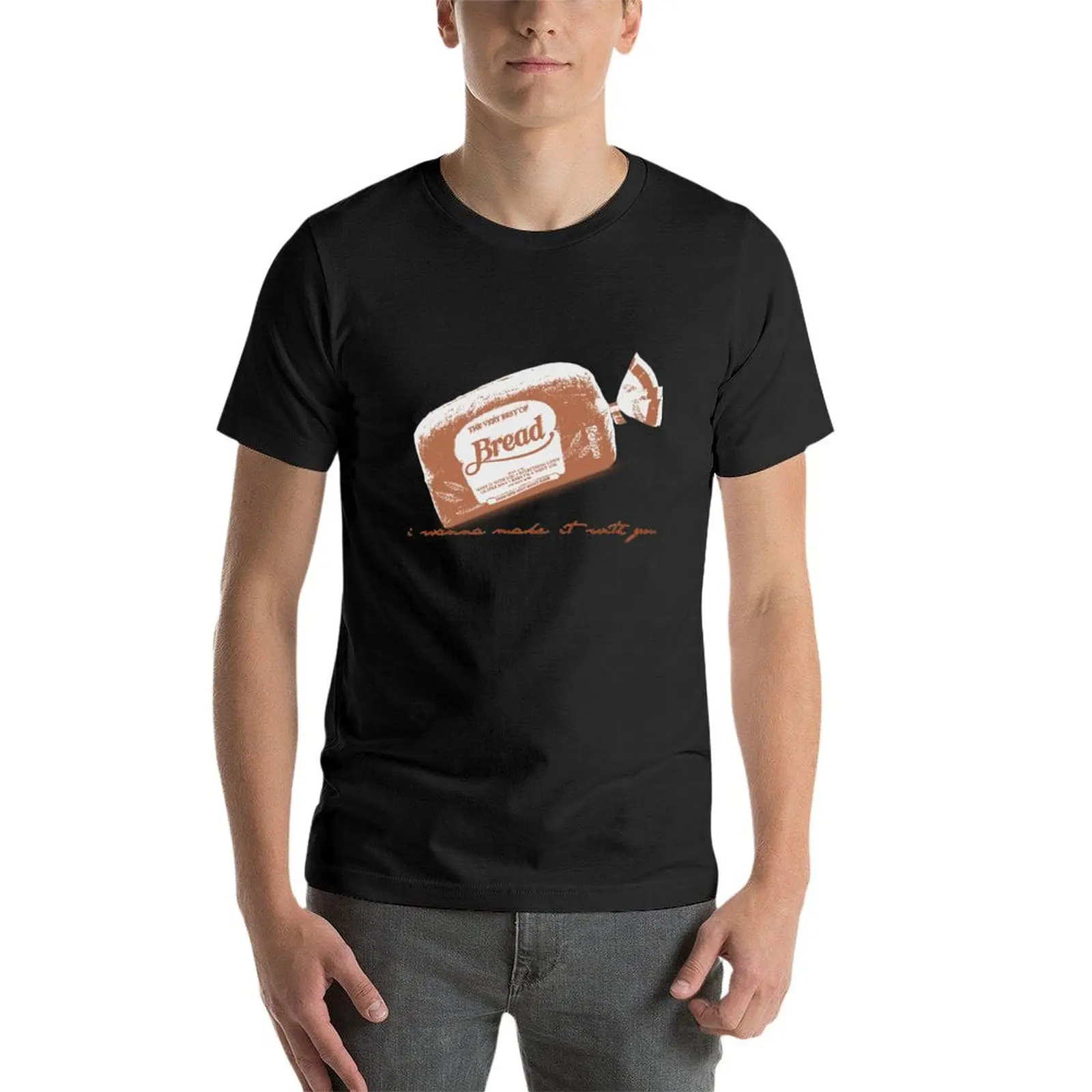 T-shirt extragrande para homens, Eu gosto com você, Roupas extragrandes, Nova edição