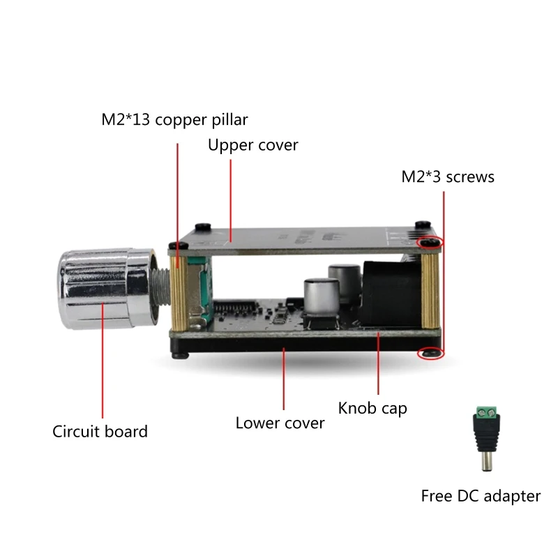 Carte d'amplificateur de puissance audio numérique sans fil, pièces de préamplificateur, amplification stéréo pour la demande de prix, cinéma maison, 20W x 2