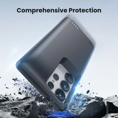 Чехол-аккумулятор 10000 мАч для Samsung Galaxy S26 S25 S24 S23 S22 S21 S20 Ultra Plus S24FE S21FE S20FE, зарядное устройство, чехол-павербанк