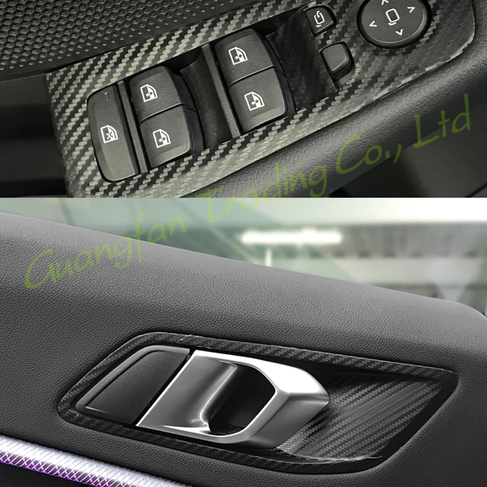 Car-Styling New 5D Carbon Fiber Car Interior Center Console Color Change Molding Sticker Decals For BMW 2 Series G42 2020-2021