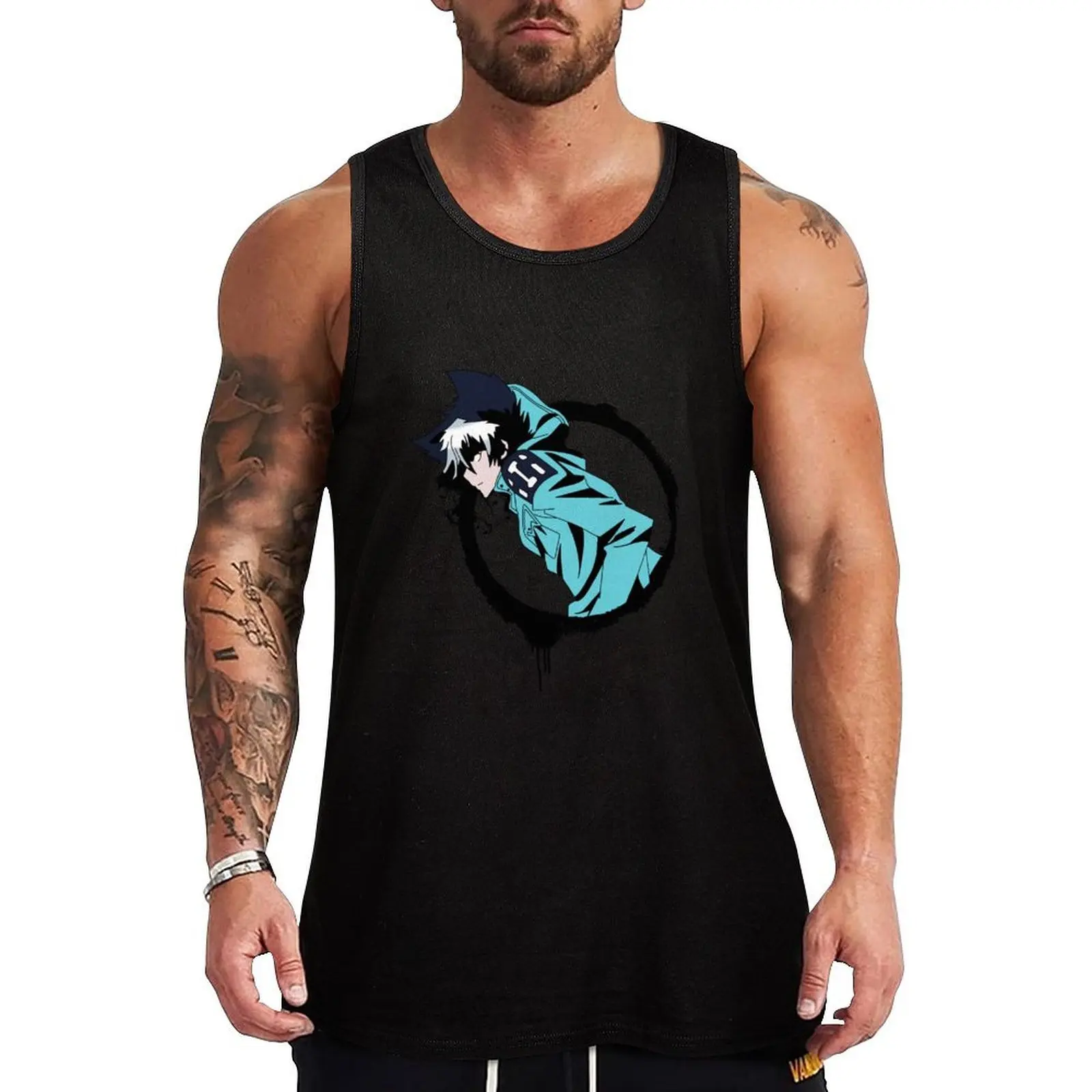 

Servamp - Kuro Sleepy Ash Cool Tank Top sleeveless jackets gym t shirt men t-shirt gym man cotton t-shirts man