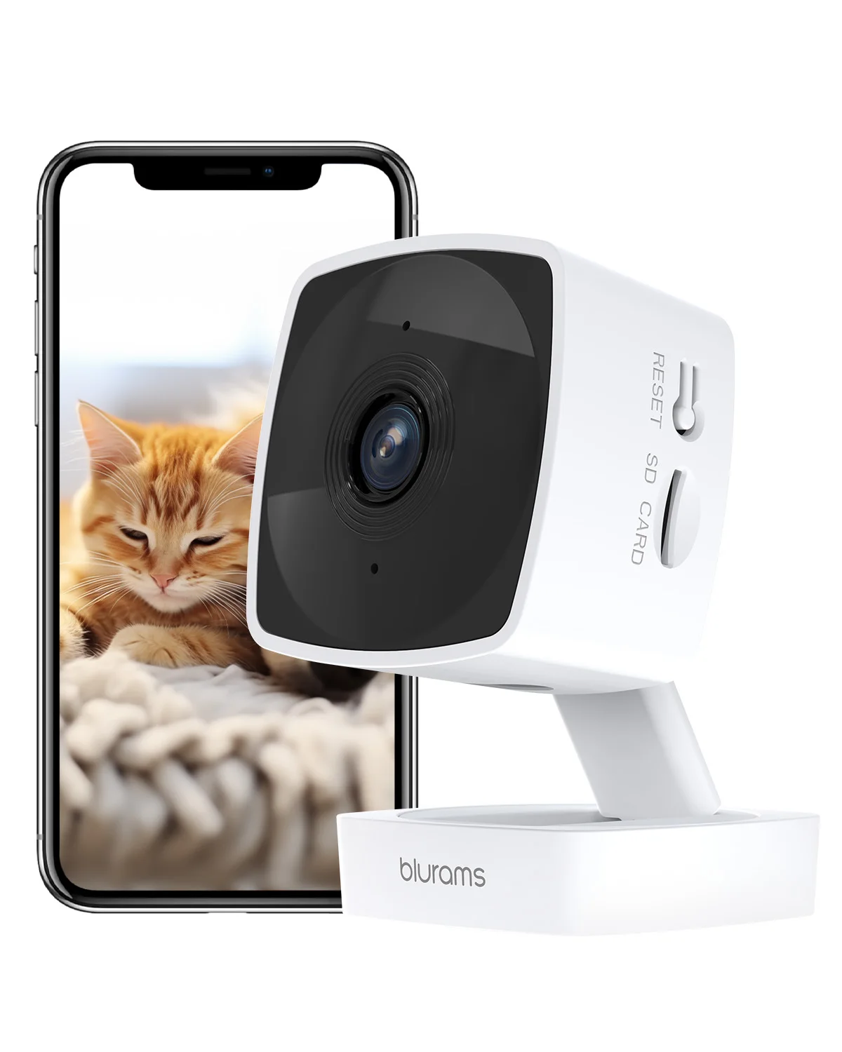 Blurams 5/2.4 GHz Baby Camera Indoor,2K Pet Dog Security Camera with Phone App w/AI Motion Detection,2-Way Talk, Night Vision