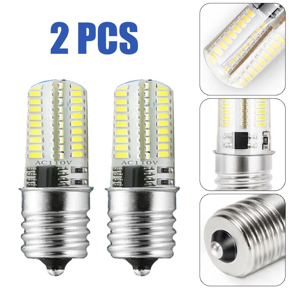 

2pcs E17 LED Bulb Microwave Oven Light Dimmable Natural White 6000K Light Microwave Oven Lamp Light Bulbs