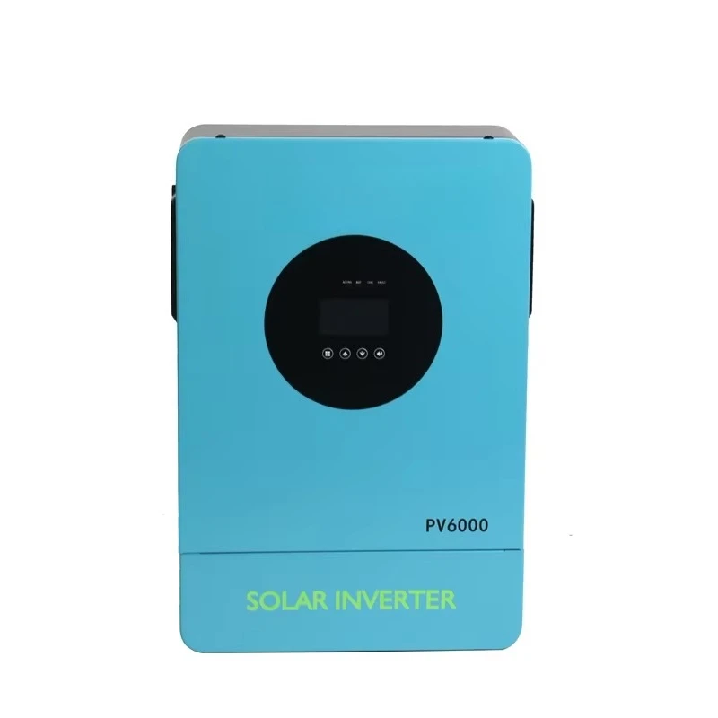 48v hybrid inverter grid 220V/380V 5.5Kw MPPT 5500W pure sine wave solar inverter parallel dual/single phase output 6Kw 240Vac