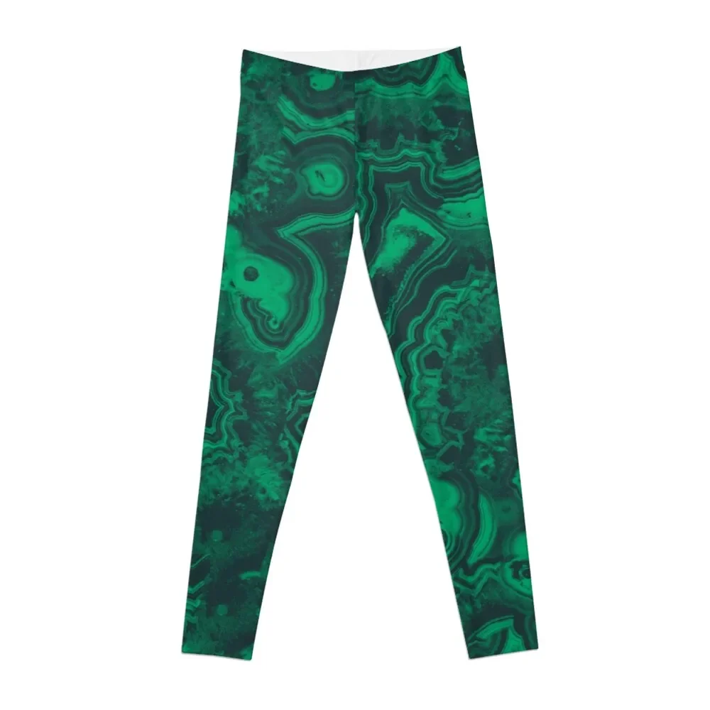 

Malachite Print Leggings Fitness clothing exercise clothing for Womens Leggings