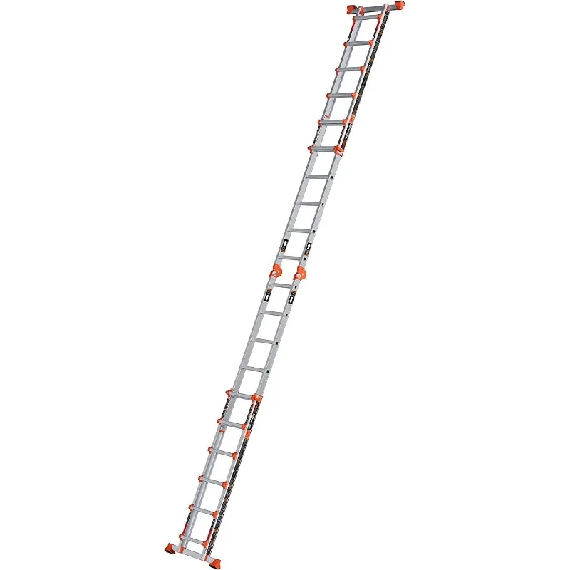 Ladder, A Frame 6 Step Ladder Extension, 22 Ft Anti-Slip Multi Position Ladder, Storage Folding Ladder