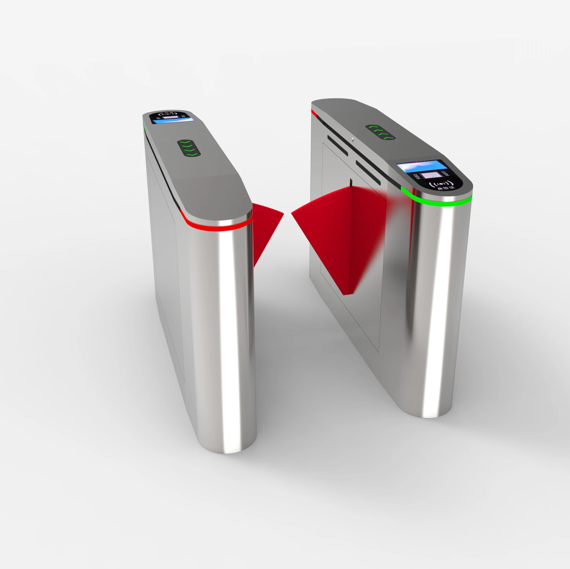 Metro / Subway/ Underground Entrance Barrier Gate /Flap Barrier Optical Turnstile New Access Control System