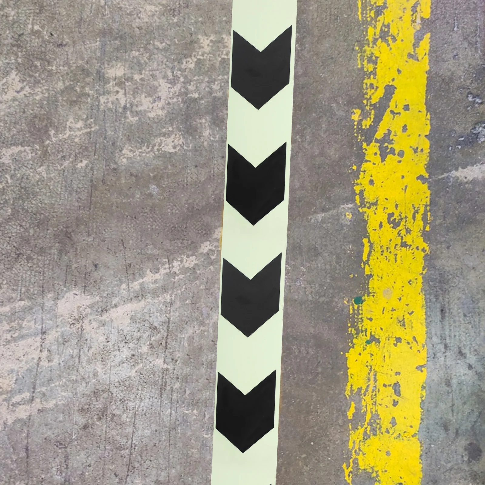 

1 Luminous Directional Arrow Tape For Floor Wall Outdoor Safety Marking Hazard Warning Adhesive Stickers Glow In The