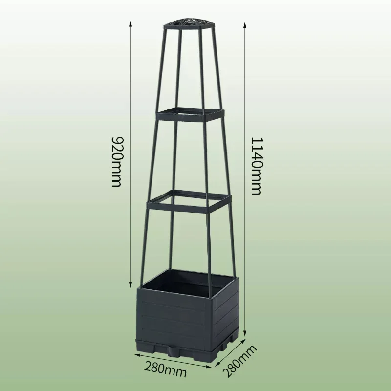 Minimalist Trellis for Climbing Plants; Gourd/Grape Growing Rack; Raised Flower Bed Planter; Tomato Growing; Planter