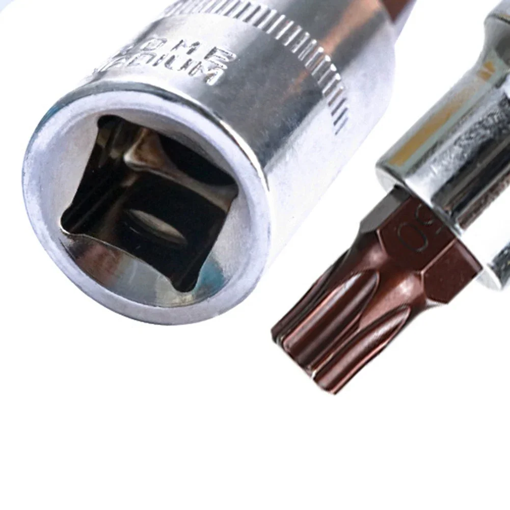 1 PC T20-T70 Hex ไขควง Torx Bit ซ็อกเก็ต 1/2 นิ้วซ็อกเก็ตประแจ Slotted TIP ไขควงเครื่องมือ