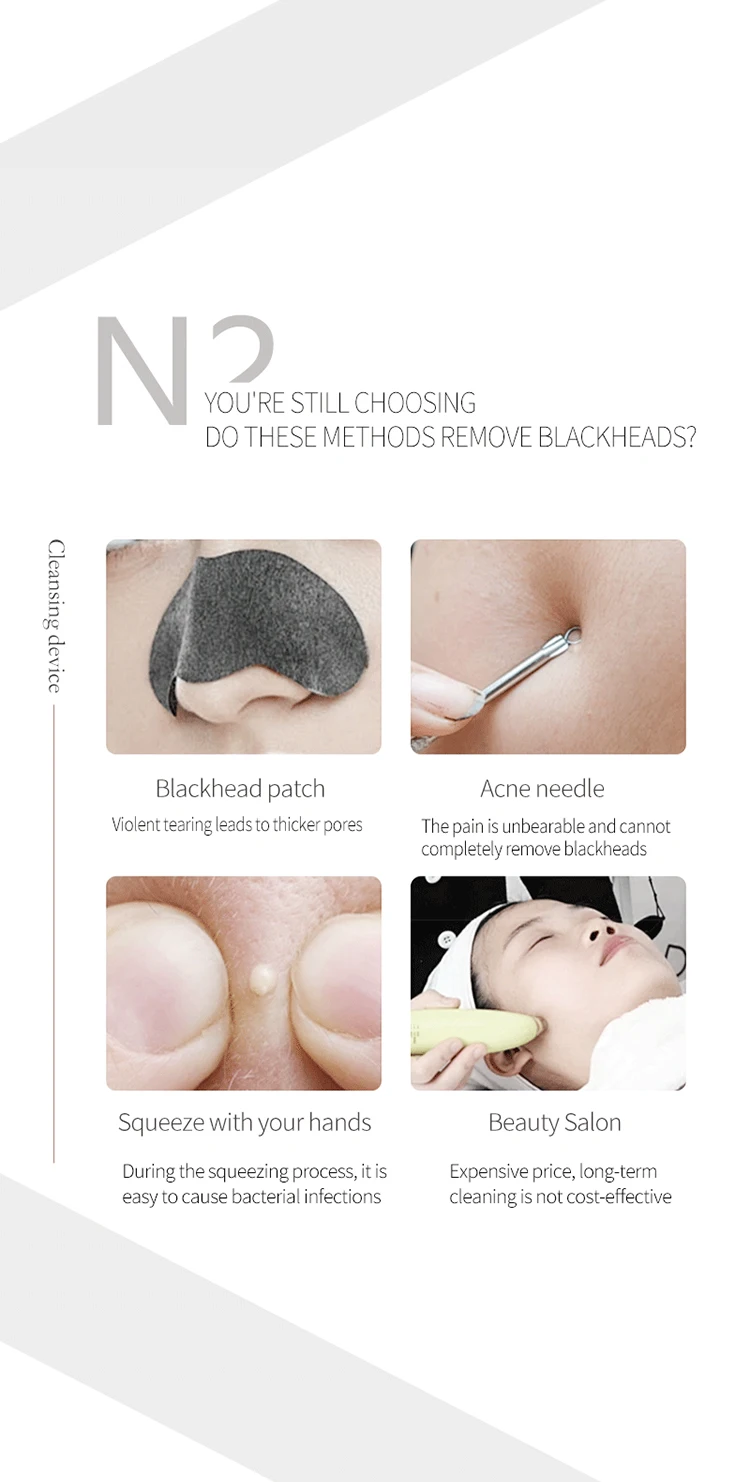 YTYINN2 جهاز تنظيف الفقاعات الصغيرة للرؤوس السوداء وحب الشباب، جهاز تجميل فقاعات الأكسجين، تنظيف الوجه وإدارة العناية #5