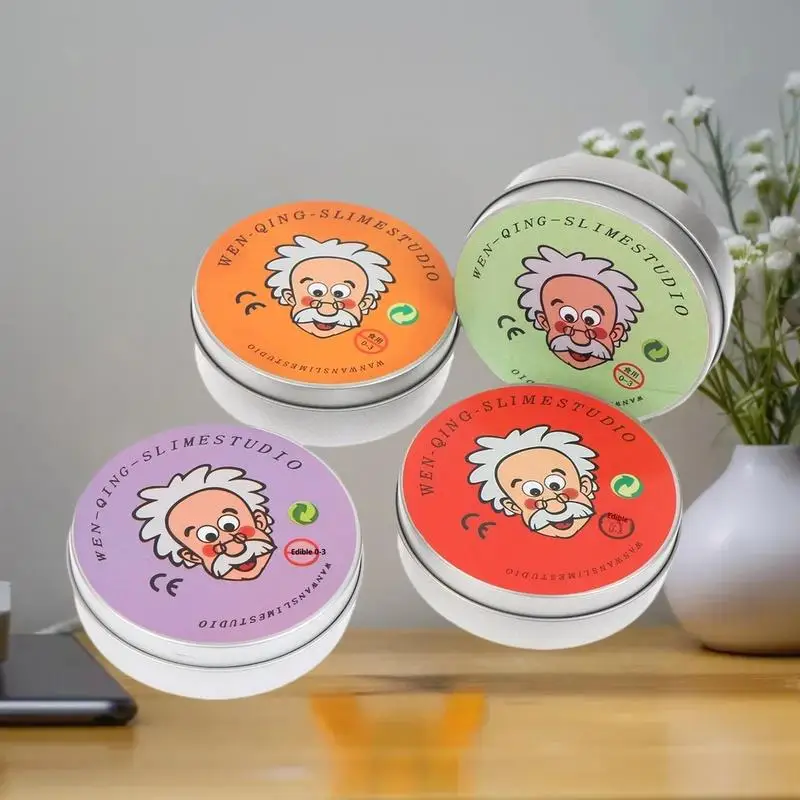 Slime d'argile de verre liquide brillant ; Jouet de décompression, argile cristalline antiadhésive pour enfants et adultes, cadeau.