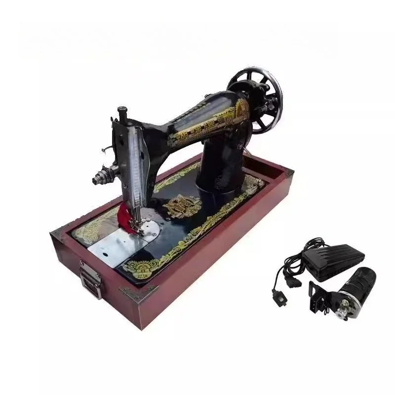 Household old-fashioned electric desktop foot-stepping sewing machine, electric vehicle tailor machine