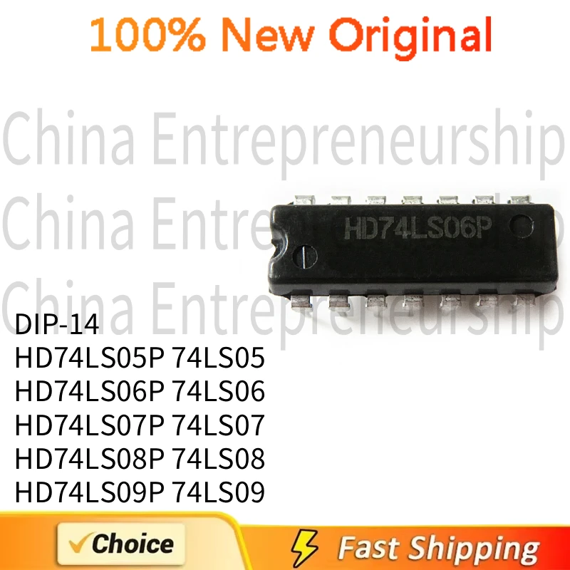 10 PCS DIP-14 HD74LS05P 74LS05 HD74LS06P 74LS06 HD74LS07P 74LS07 HD74LS08P 74LS08 HD74LS09P 74LS09 IC CHIP 100%Quality Original