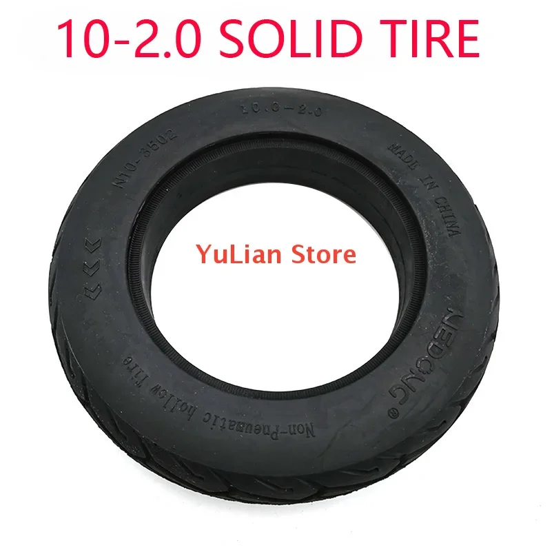 High quality 10x2.0 solid tires for 10 inch electric scooter wheels run flat tire accessories