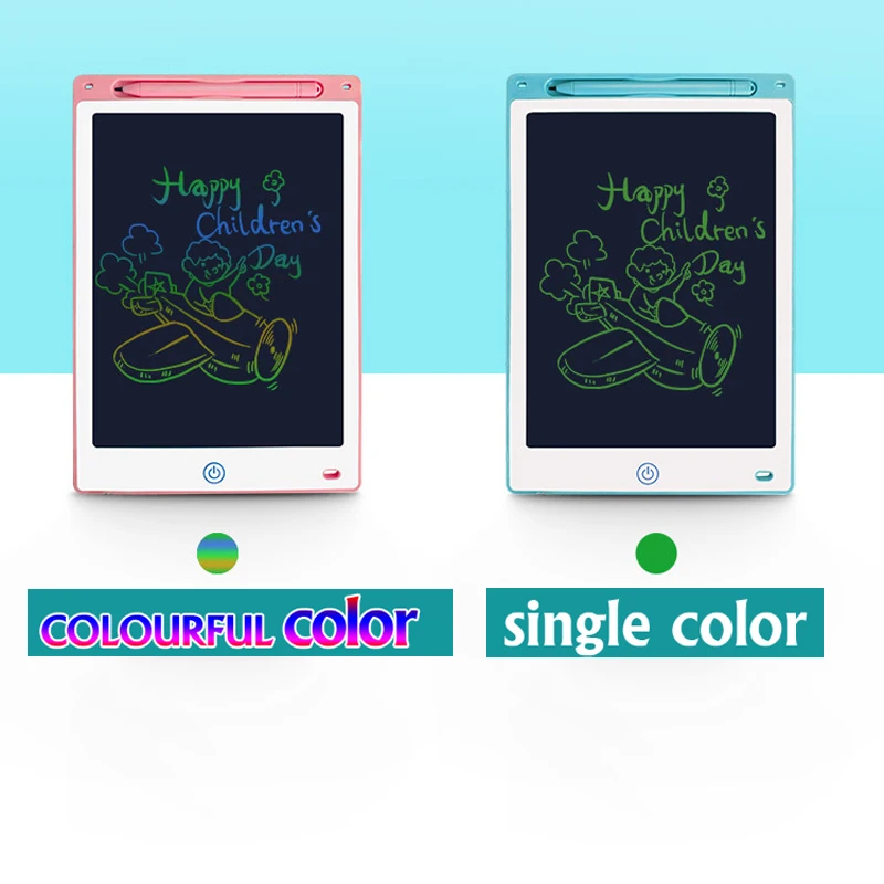 Toddler LCD Writing Tablet Doodle Board Large Screen Design Waterproof Glare-Free Kids Reusable Electronic Drawing Pad L12