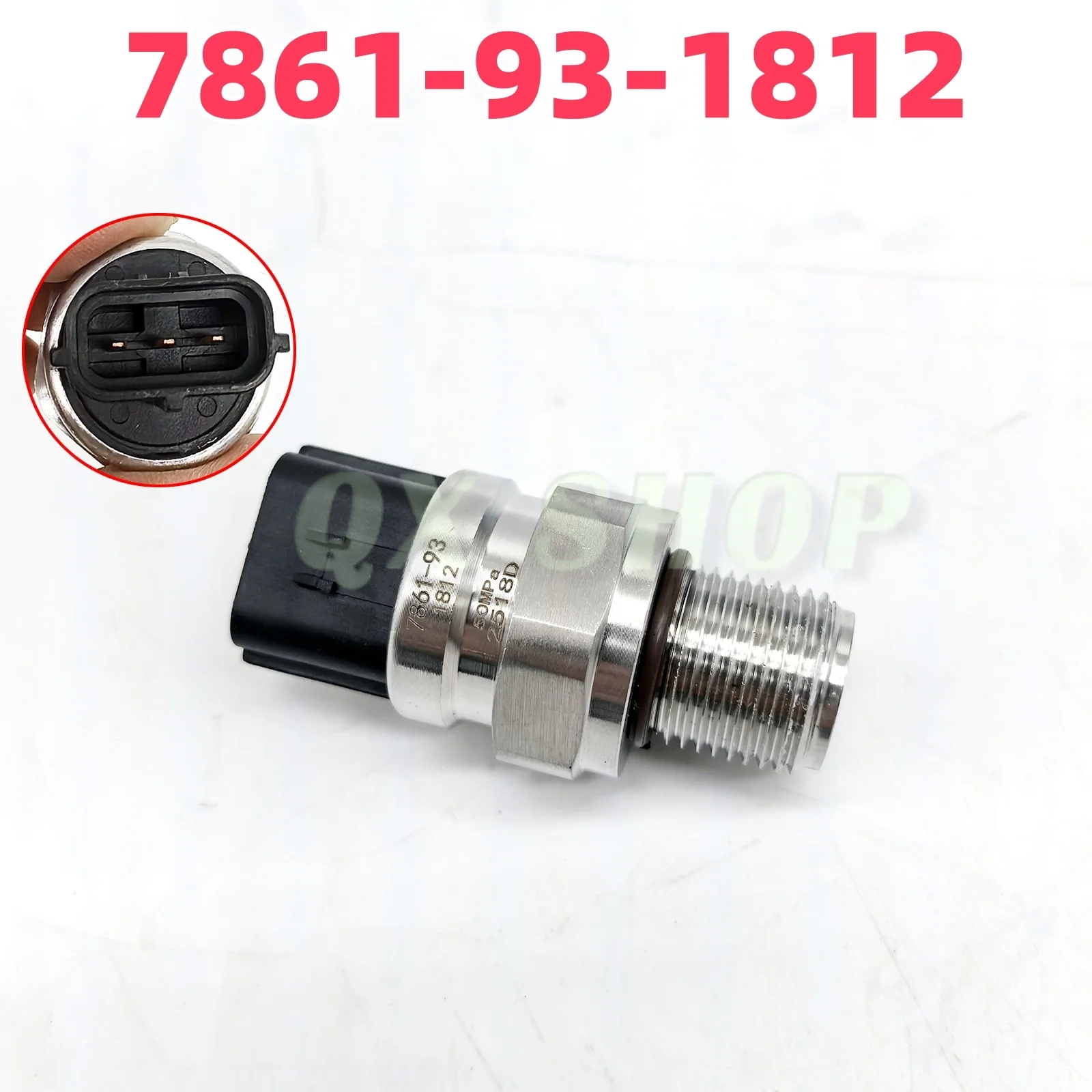 7861-93-1812 High Pressure Sensor for Komatsu PC130-8 PC200-8 PC210-8 PC220-8 PC240-8 PC300-8 Excavator Parts 7861931812