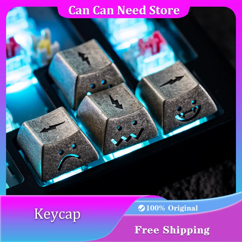 

Латунный колпачок Artisan на заказ, полупрозрачный колпачок со стрелкой Old Lightning, игровой колпачок с вишневым профилем для механической клавиатуры