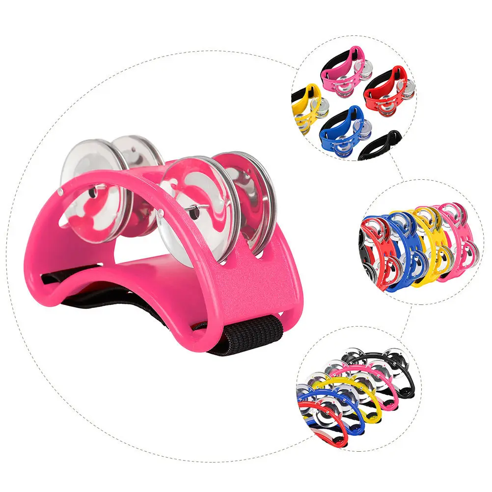 

Foot Tambourines Percussion Instrument Exquisite Foot Shakers Safe Material Kids Music Enlightenment Rhythm Instrument Stage