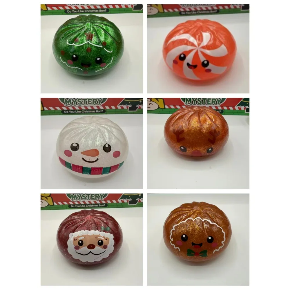 Soft Christmas Dumpling Advent Calendar Fidget Anxiety Relief Mystery Dumplings Toy Slow Resilience Decompression