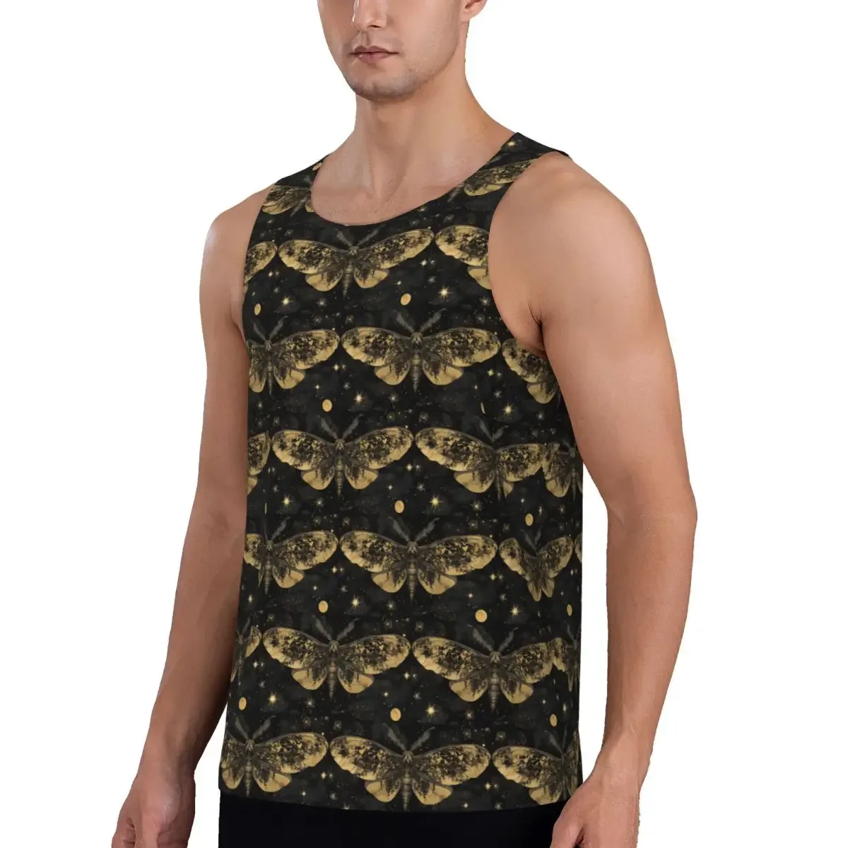 Quick Dry Moth Wings 5 Gym Tank Muscle Sleeveless Shirt Bodybuilding Breathable Vest