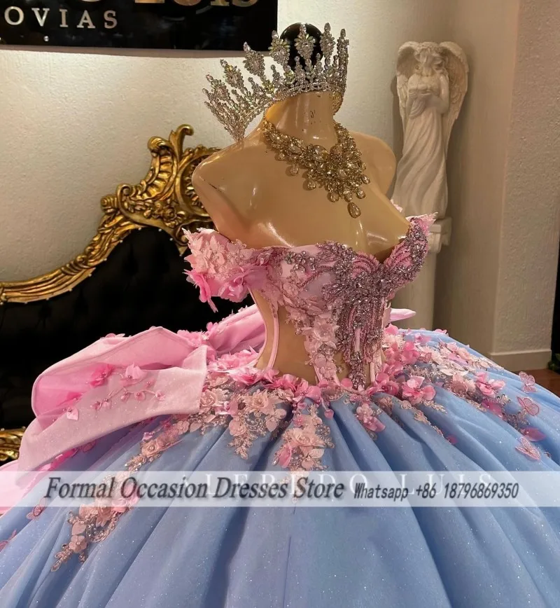 Luxury Quinceanera Dresses Colorful Flowers Diamonds Bow Ball Gown For African Girls 2026 Vestido De 15 Anos Customized
